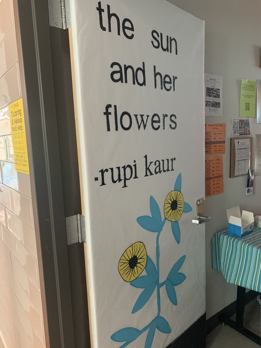 mspetersteach's tweet photo. Poly HS English dept. classroom doors featuring favorite books. @FortWorthISD https://t.co/9n35JAVYLj