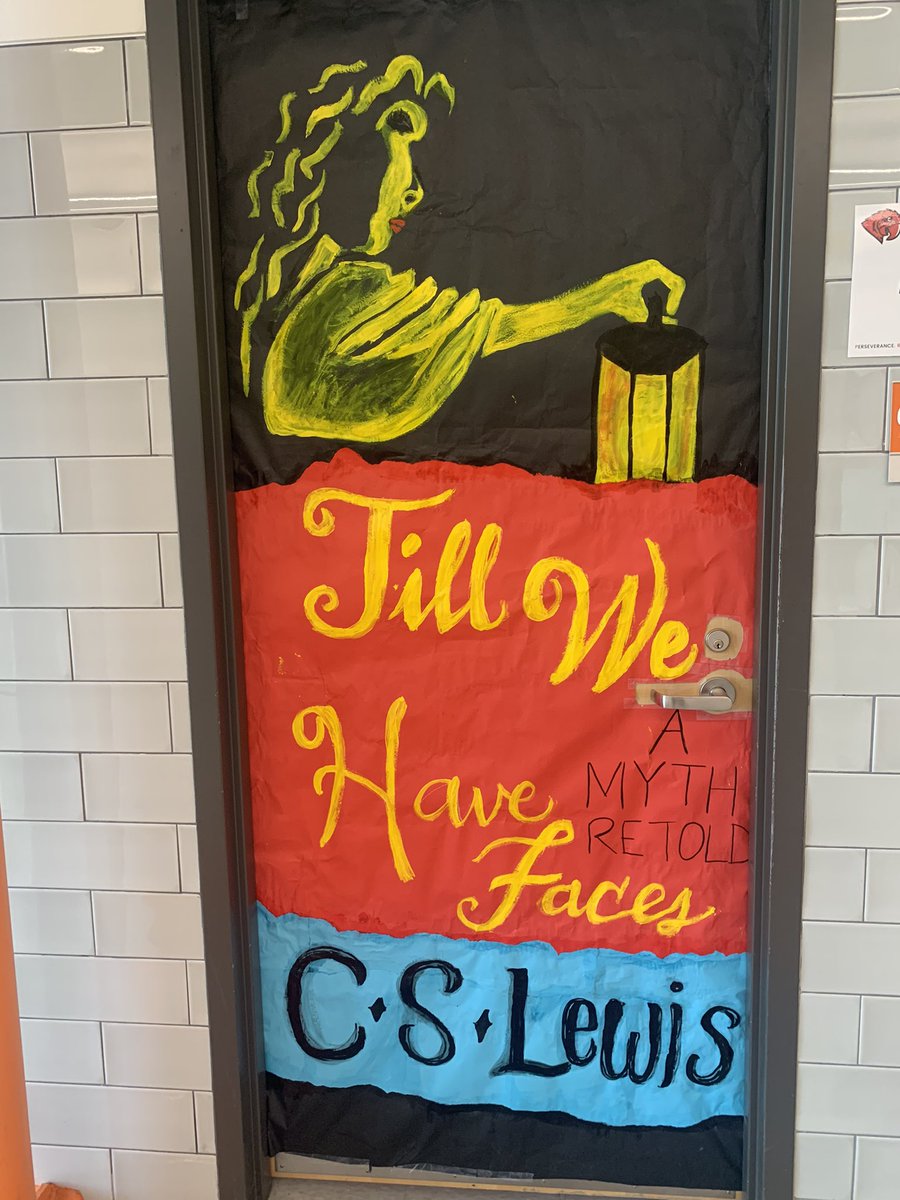mspetersteach's tweet photo. Poly HS English dept. classroom doors featuring favorite books. @FortWorthISD https://t.co/9n35JAVYLj