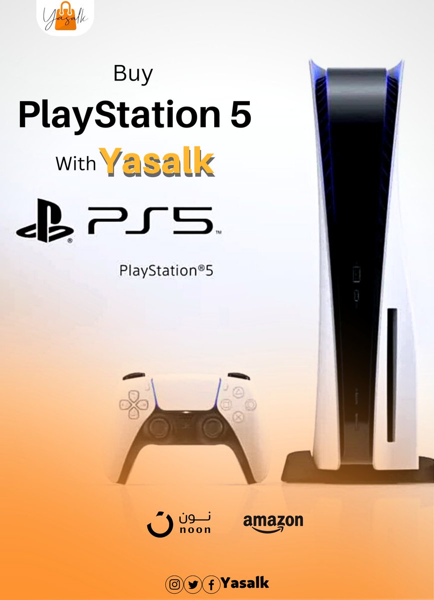 Yasalk_SD's tweet photo. اشتري PlayStation 5 من :
امازون او نوون 
و اشحنو للسودان بكل سهولة عن طريق "يصلك".

-ادخل المتجر انسخ الرابط.
-رسل الرابط لbot "يصلك" على الواتساب:
+971 52 489 1935
لتحديد السعر شامل رسوم الشحن.
#يصلك #yasalk https://t.co/Y3U1cM05XE
