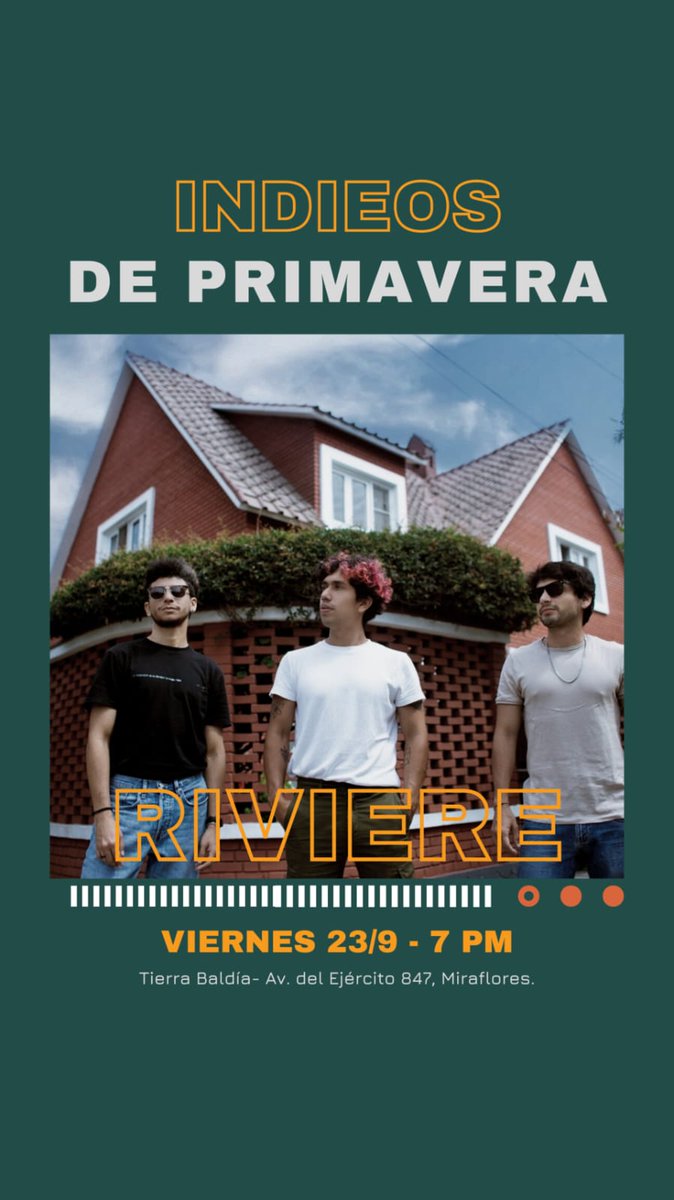 Listos para bailar por primera vez en el escenario de <a href="/TierraBaldiaPE/">Tierra Baldia</a>!

🅸🅽🅳🅸🅴🅾🆂 🅳🅴 🅿🆁🅸🅼🅰🆅🅴🆁🅰

🗓️ Viernes 23 de setiembre
📍 Tierra Baldía
📬 Av. del Ejército 847, Miraflores
 
⚠️ Tickets: wa.link/eo332n

🚨 𝗣𝗿𝗲𝘃𝗲𝗻𝘁𝗮 S/. 20
➡️ 𝗣𝘂𝗲𝗿𝘁𝗮 S/. 30