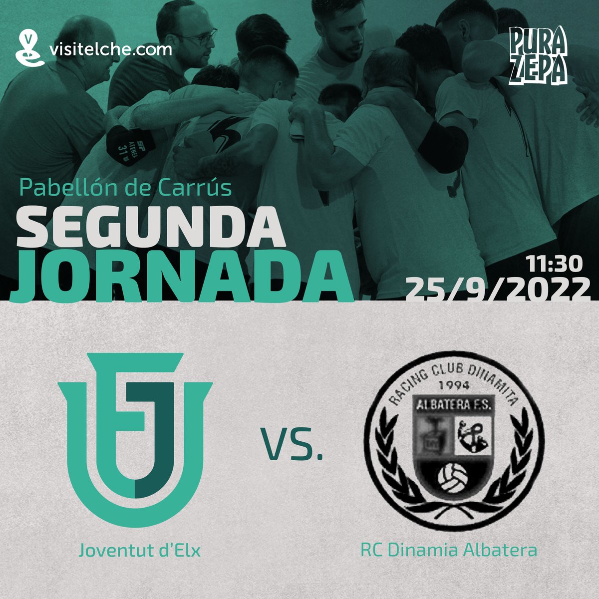 || 𝗦𝗘𝗡𝗜𝗢𝗥 𝗠𝗔𝗦𝗖𝗨𝗟𝗜𝗡𝗢 ||

¡El Joventut d’Elx juega en casa!

🙌Este sábado te esperamos para animar a nuestros chicos de preferente frente al Dinamita Albatera🙌

🆚 <a href="/RCDAlbaterafs/">RCD Albatera F.S.</a> 
📅 Domingo 25
🕖 11:30
🏟 Pabellón Carrús

🦁 #RUGEconELJOVE