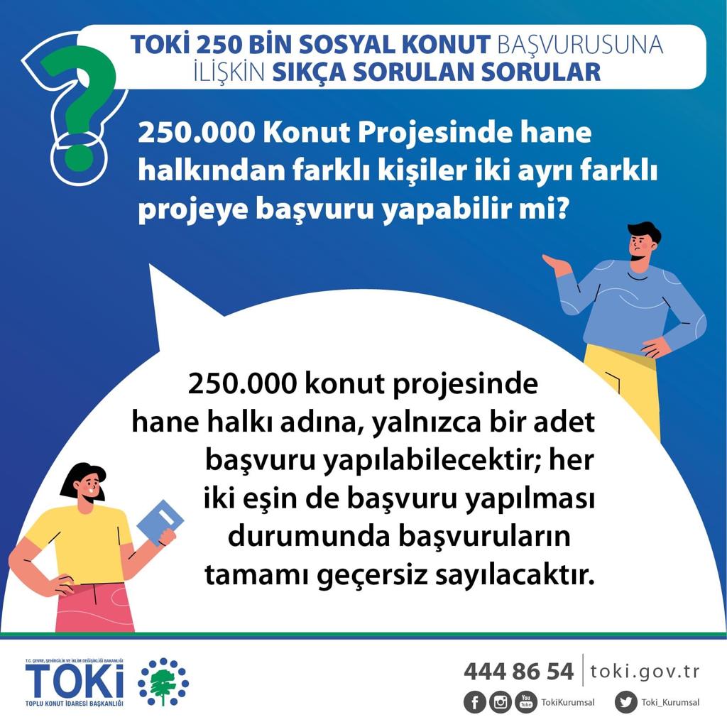ZonguldakBEL67's tweet photo. TOKİ 250 bin Sosyal Konut başvurusuna ilişkin sıkça sorulan sorular ve cevapları 👇 https://t.co/WDWGx53GS8