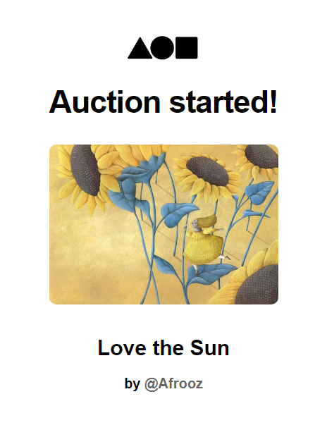 🚨AUCTION STARTED🚨

Thank you so much dear <a href="/shashxg/">Shash</a>  for starting the auction 🥹🌻

You make me really happy 😍and so glad that a wonderful and supportive collector place the bid🤗🥰🌷