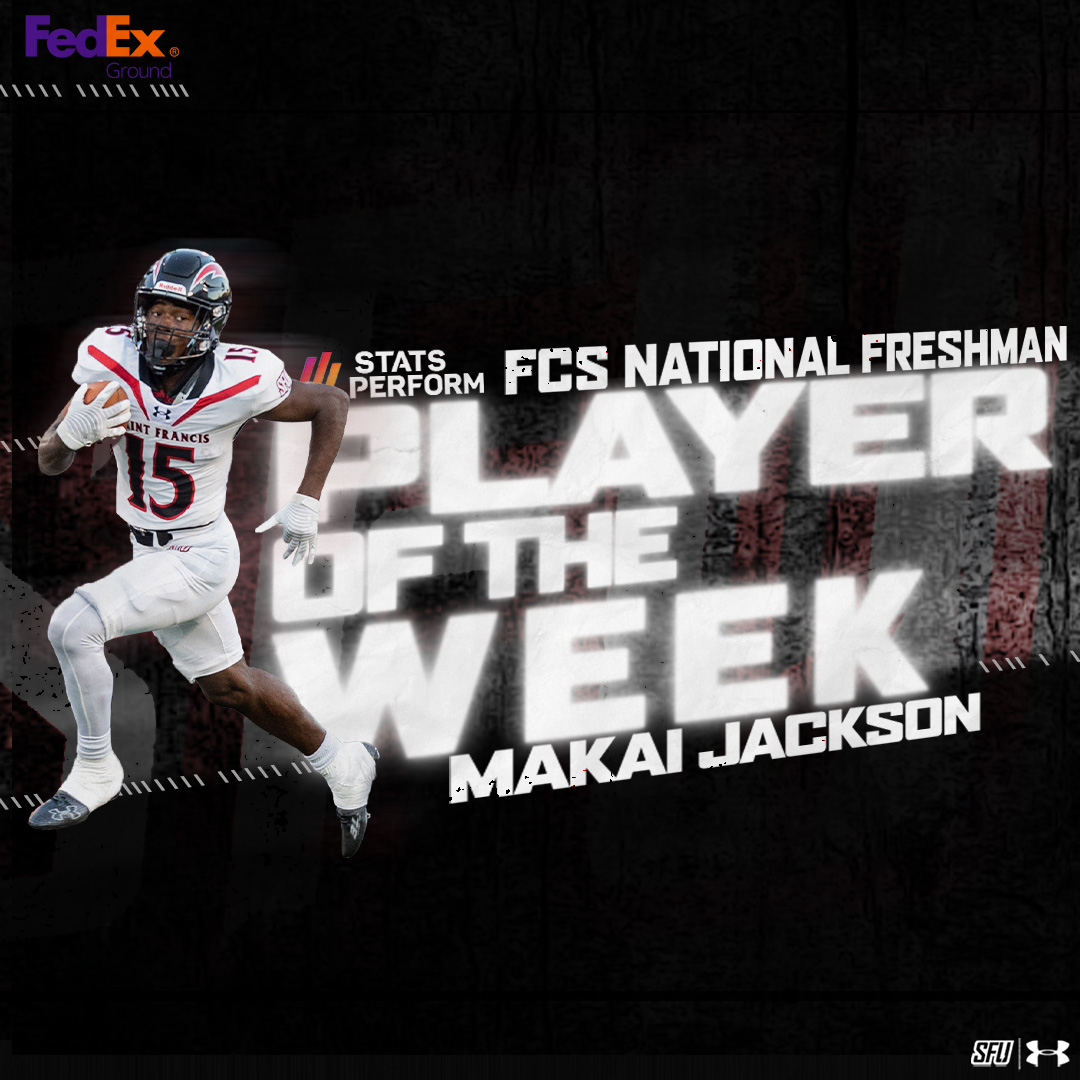 A Monday full of awards for Makai Jackson 😤

He was named @FCS_STATS National Freshman Player of the Week for his dominance at Wagner 🔥

📰 bit.ly/3dlBXvj

🔴⚡️ #MakeTheDifference