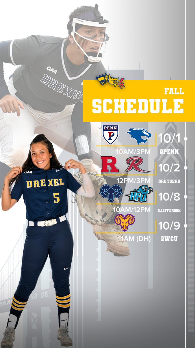 DrexelSoftball's tweet photo. Come check us out this fall! 🐉🔥🥎 https://t.co/vTi42ieq2Q
