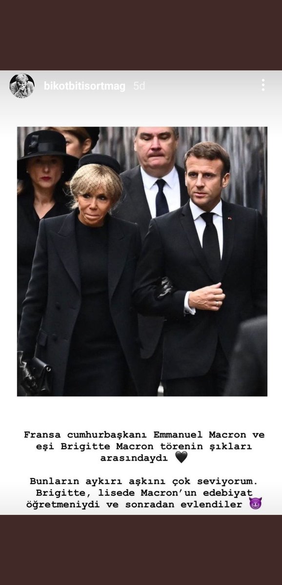 Bridget, Macronun eski kız arkadaşının annesi bu arada. Alın bu pedofilik bilgiyi ne yaparsanız yapın