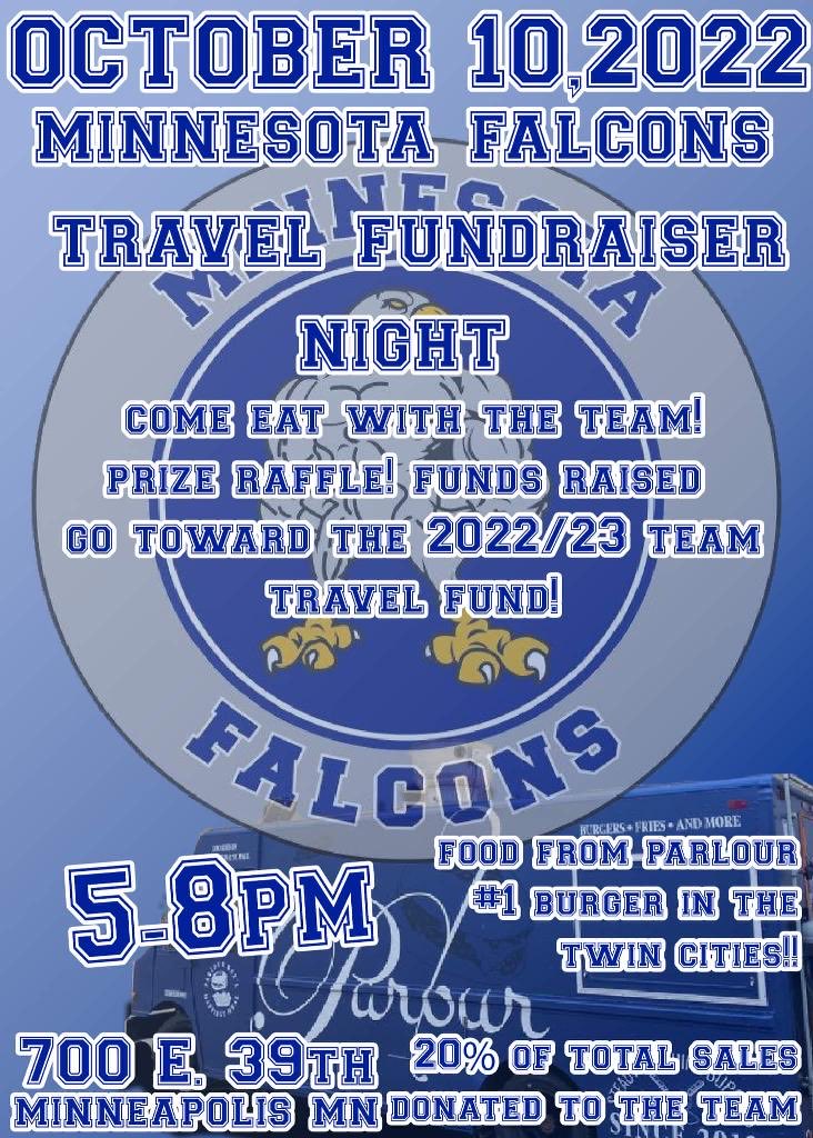 Falcon football fundraiser on October 10th at Phelps Park