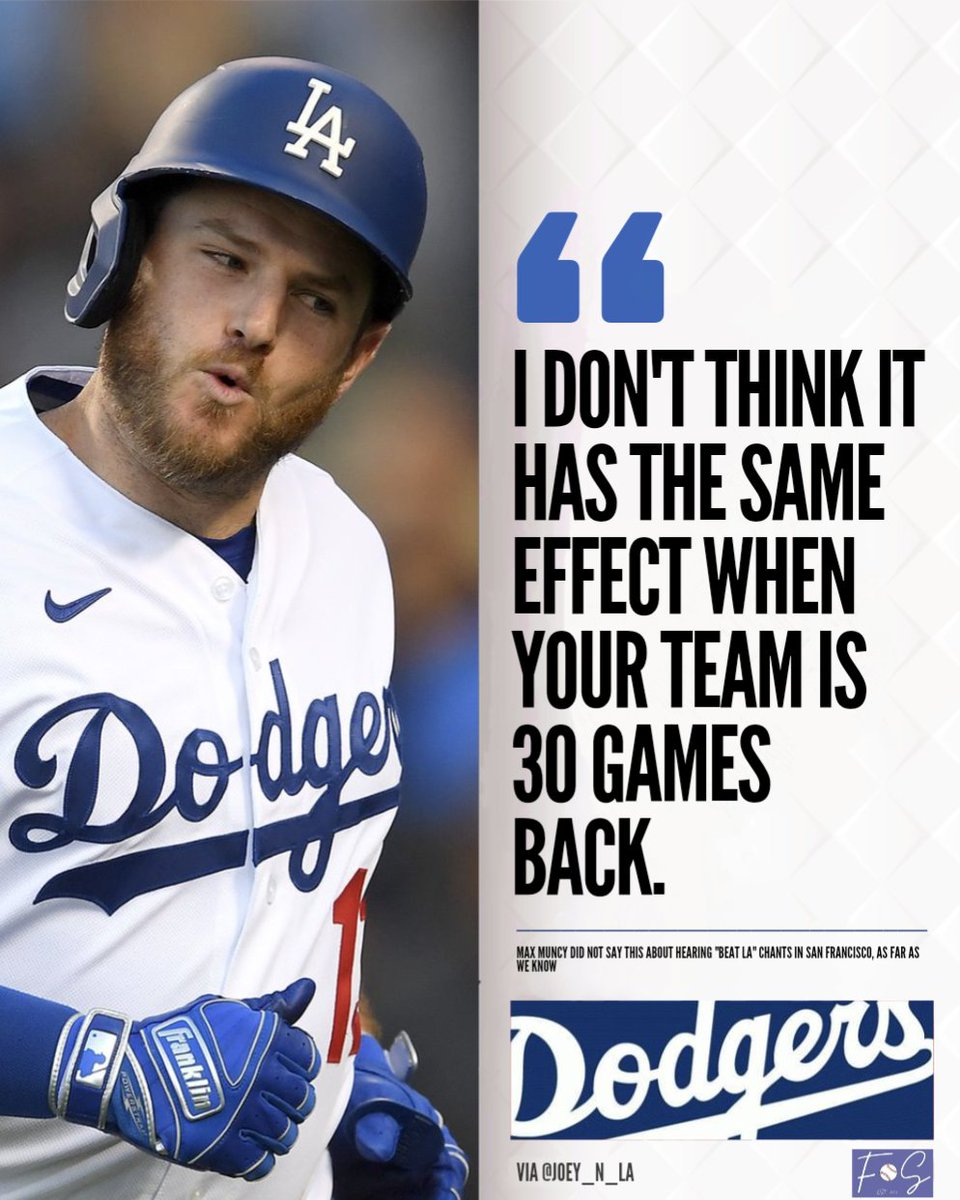 Max Muncy on hearing "Beat LA" chants in San Francisco