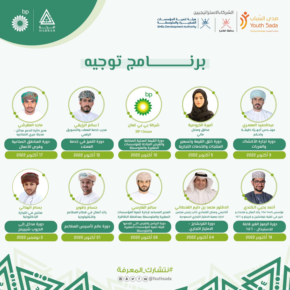YouthSada's tweet photo. يشاركنا في مسار توجيه ضمن برنامج #هبّة لتطوير المؤسسات الصغيرة والمتوسطة عدد من المختصين ..

سجل الآن عبر الرابط 🔗

https://t.co/ECR2R95tSa

#صدى_الشباب 
#bp https://t.co/GXngHYkb1m