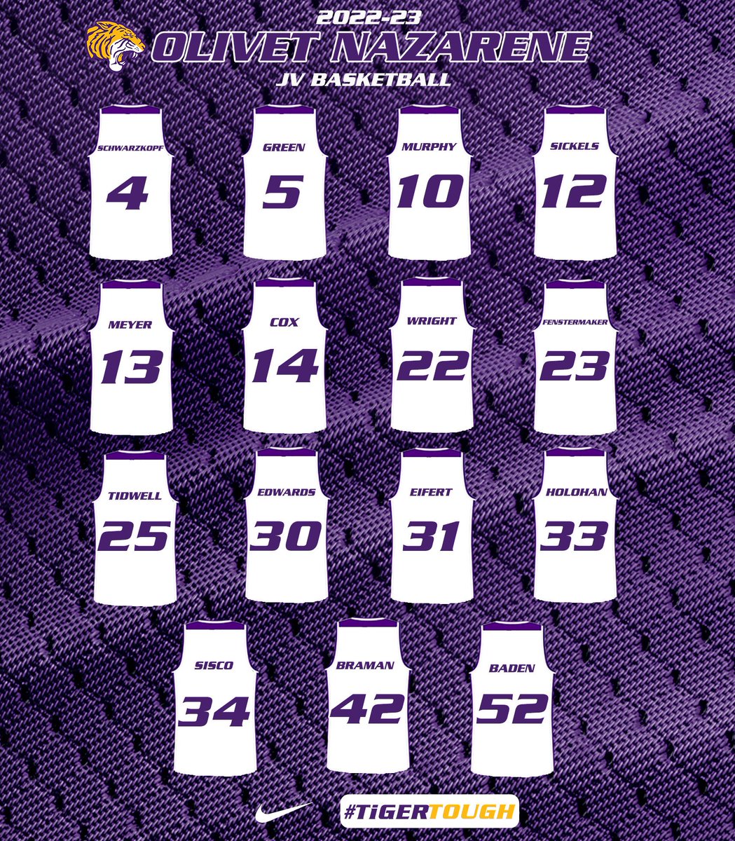 🚨Only 4️⃣4️⃣ days until our JV kicks off the season🚨 Meet our 2022-23 JV ONU Men’s Basketball 🏀 Team❗️ #TiGERTOUGH 🐯🟣🟡 @ONUAthletics