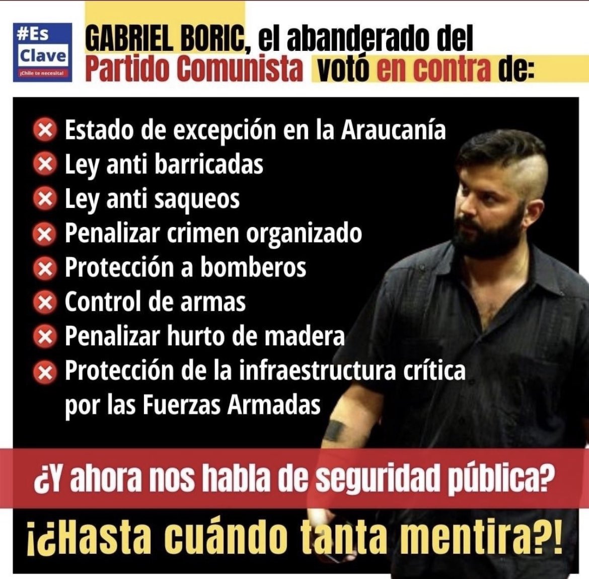 Ed07313613's tweet photo. @gabrielboric https://t.co/0LPSKlq8BD