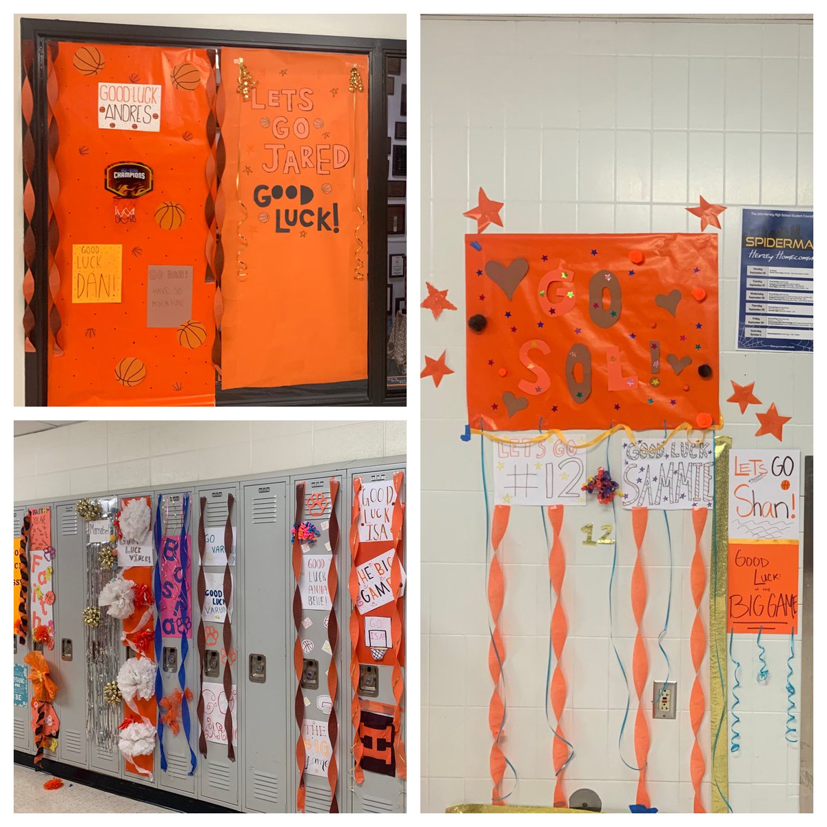 Lockers are decorated and The Big Game merchandise is for sale this week! $12 shirt $3 rally towels $1 bracelets. All proceeds benefit our very own Special Olympics athletes in D214! Support inclusion! <a href="/HerseyHuskies/">Hersey High School</a> @HerseyHoops @HerseyGirlHoops <a href="/Hersey_Football/">Hersey Football</a> <a href="/JhhsOlympics/">214 Special Olympics</a> 🏀