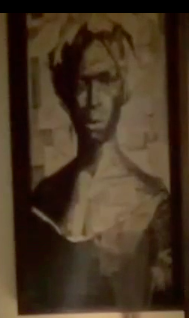 solidchocbunny's tweet photo. Can anyone tell me about this piece of stunning artwork in @aweissman's space? This is a poor screenshot from his recent evening appearance on @msnbc  (i think he was with @Lawrence @TheLastWord?) https://t.co/zOEx602oew