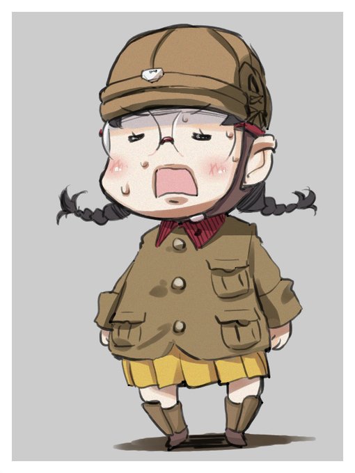 あまり乗り気でない福田。 #知波単学園 #福田(GuP) https://t.co/GPZH3LZwiw 