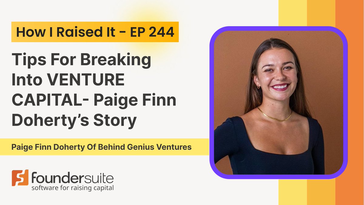 Here's the "origin story" of how <a href="/paigefinnn/">paige finn doherty</a> and <a href="/jslishi/">Josh Schlisserman</a> co-founded <a href="/behind_genius/">Behind Genius</a> Ventures, a VC fund that invests in startups building the "future of work and the future of play" (very cool thesis!). Links to listen (and watch) 👇
