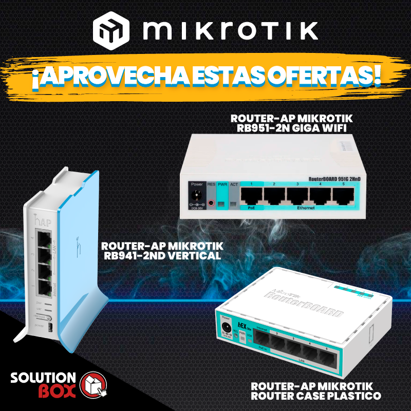 BoxGuatemala's tweet image. ¿Necesitas Mikrotik? Nosotros lo tenemos con unas ofertas increíbles! 🤩👌👍
.
.
.
Para mas información contactar a angel_espinoza@solutionbox.com.gt
.
.
.
#Mikrotik #router #routermikrotik #routerap #ofertas #tecnologia #distribuidores #mayoristas #solutionbox
