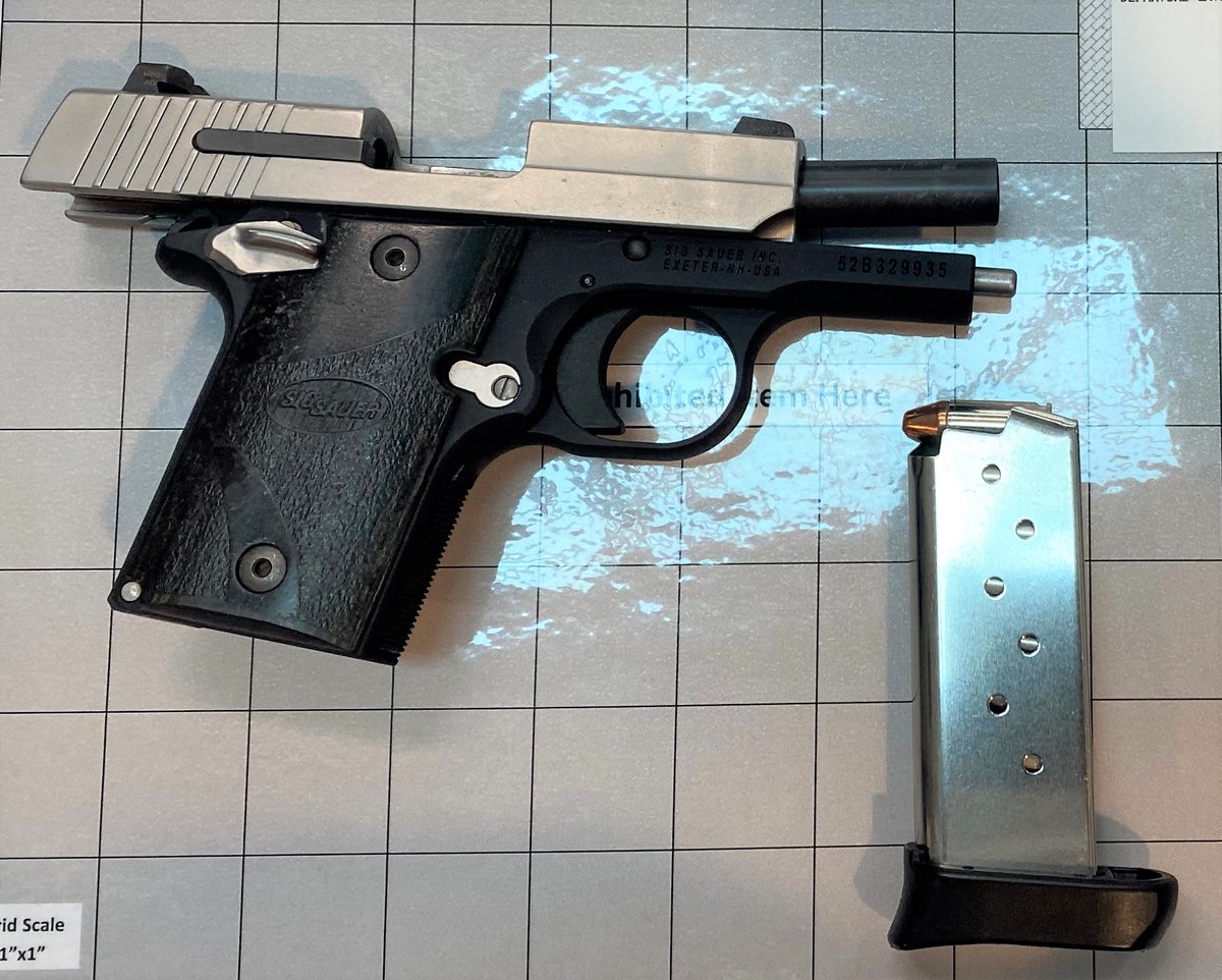 Police arrested the traveler who had this loaded handgun among his carry-on items at the @TSA security checkpoint yesterday at Westchester County Airport. Own a firearm? Don't let this happen to you! Do not bring your gun to an airport security checkpoint!