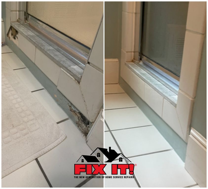 fix_fixit's tweet photo. Leaking Shower Door Repair - Removed and saved the tiles, replaced the drywall with a piece if 1/2 cement board, re-tile, grout, and paint wall area. Install a new door gasket that was missing. Contact us @ https://t.co/YB9xTcpKCY or call/text us @ 508-305-2055.
#showerrepairs https://t.co/al1J8A4zVM