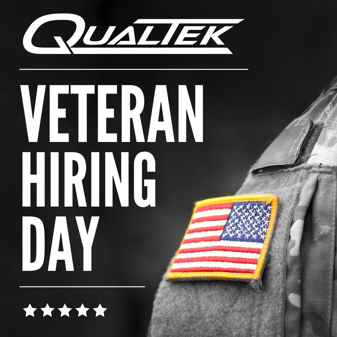 qualtekservices's tweet image. We are excited to announce our first-ever #VeteransHiringDay on September 28th! ! Our CEO Scott Hisey and other senior former military staff will be committed to taking phone calls from any current or former servicemembers!

Call us on Sept.28th at 267-526-0105! 

#NowHiring