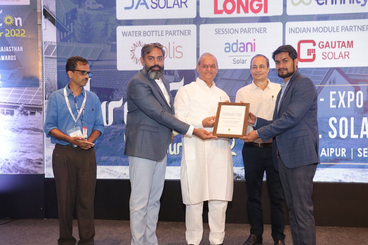 rearindiaa's tweet photo. #award #solarassociation #rear #rajasthan #solar https://t.co/nq7ousv22m
