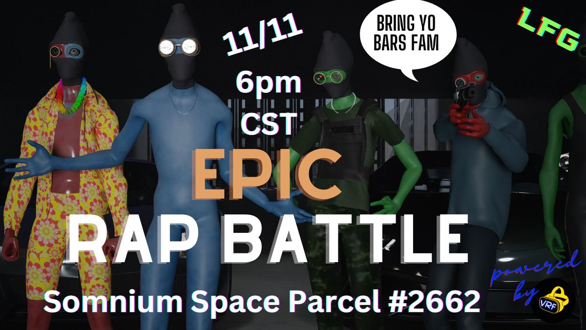 VRfrequencies's tweet image. Hosting a fun event! Bring yo bars and let's grill each other in the name of #metaverse shenanigans. 

Full Moon Comedy Club, Somnium Space, Parcel 2662
11/11 @ 6pm CST