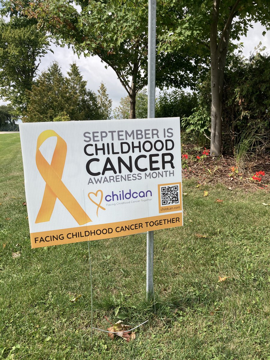 JanineLunn's tweet photo. It may be partly through September but we’re showing our support for the lives touched by #ChildhoodCancer. Those who survived, and those who live on in our hearts and memories. May research and breakthroughs make the path easier so all kids can thrive #ChildCan https://t.co/3xGw6LPXlY