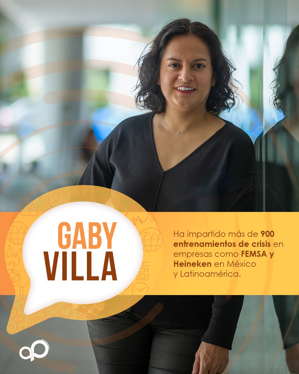 Con casi 20 años de trabajo, el equipo de Alterpraxis es experto en atender situaciones de crisis, en especial Gabriela Villa George, socia fundadora de la agencia. 

Deja tu empresa en las mejores manos 
bit.ly/TW_Alterpraxis…