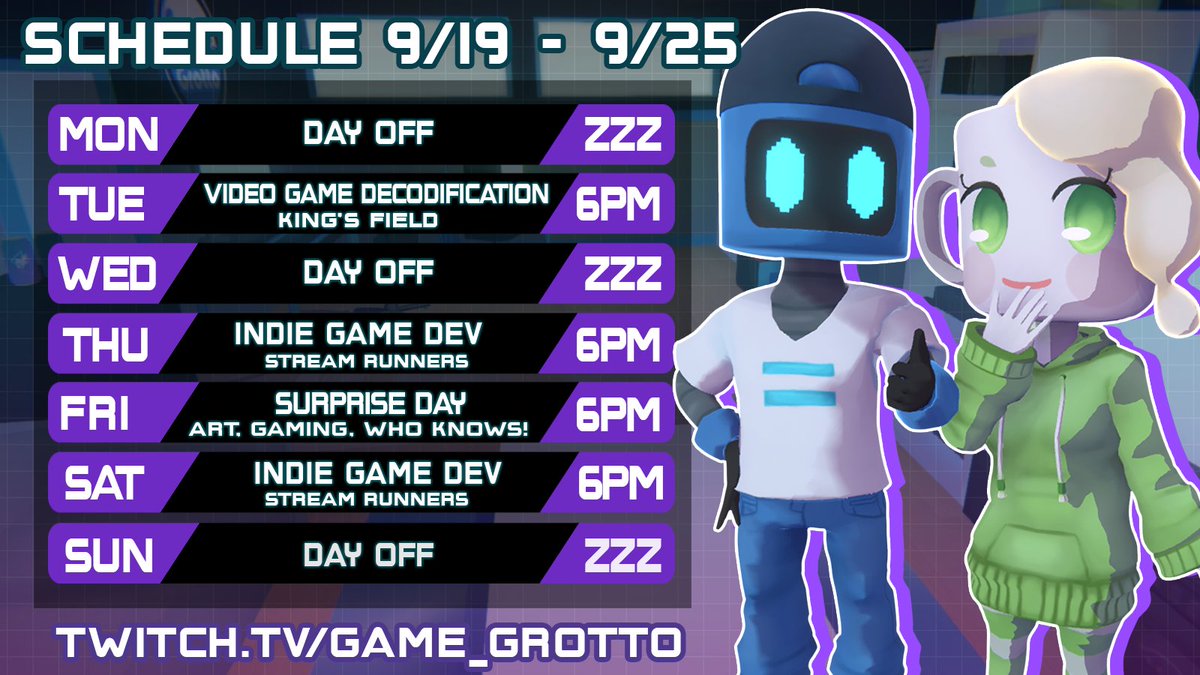 Donamo_gg's tweet photo. This week we have a lot of #gamedev planned. #StreamRunners progress is going well, so we wanted to make some extra progress this week. See you all in the chat.
https://t.co/Q7t648CP2I
#indiegames #GameDevVtuber #retrogames #scheduel https://t.co/bnh8j0LU9P