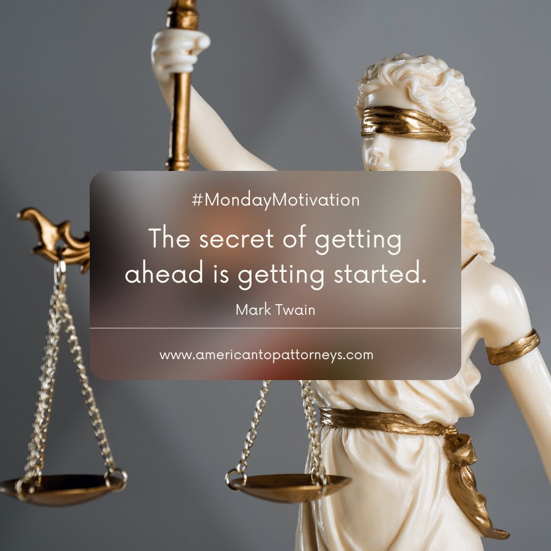 AmerAttorneys's tweet photo. It's Monday. Let's go! We all have challenges in life and sometimes we need a little boost. You have it within you. Take the first step. You got this!  ⚖️⭐

https://t.co/auzd2u6yZl

#MondayMotivation #mondaythoughts #mondayvibes https://t.co/v52BDwZGft