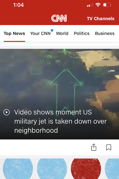 It's a bird but <a href="/CNN/">CNN</a> went for the #fearbait headline. I guess the #invertedpyramid #APstyle is like a #SpoilerAlert now.