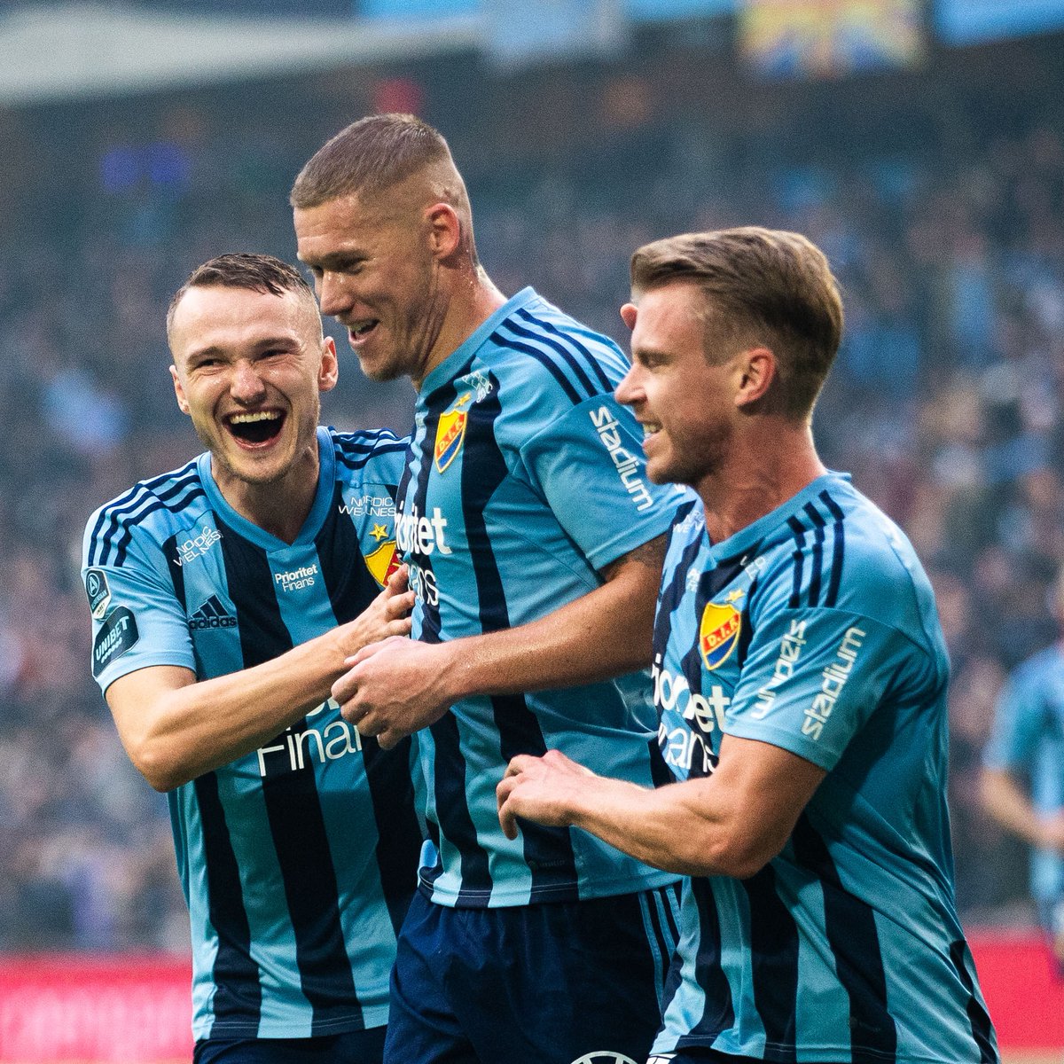 Conf_League's tweet photo. 🇸🇪 Victor Edvardsen = hat-trick hero 🎩🪄

Djurgården with a convincing victory over the weekend 👏

📸: @DIF_Fotboll | #UECL https://t.co/LJItp2fje9