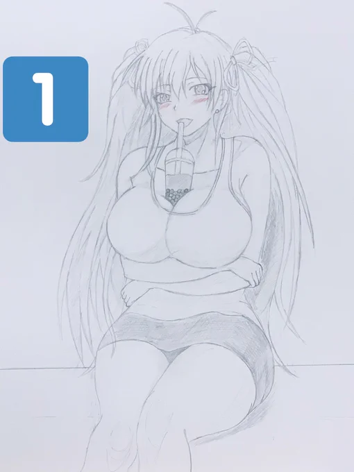 1から美、巨、爆、特盛、かな?w
3番くらいが私のイラストの標準サイズです 