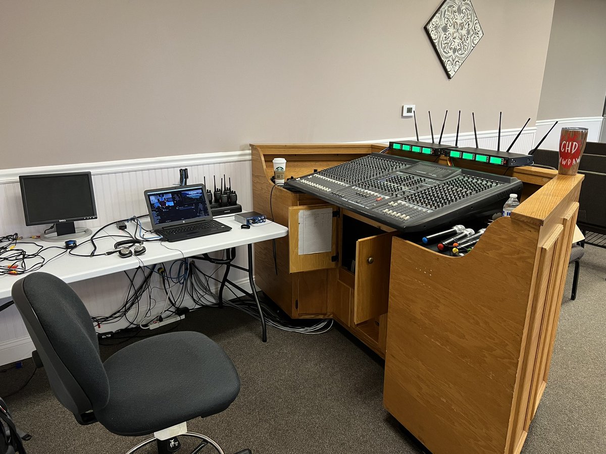 Had a great weekend helping and training Emmanuel Baptist Church in Doe Run, MO with their Sound System and Livestreaming minstry.