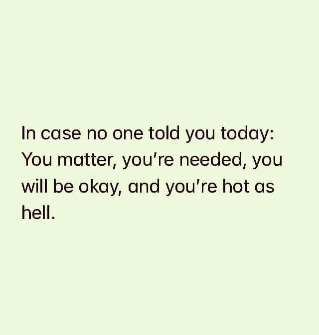 Motivational Monday :D

#YouMatter #YourNeeded #YouWillBeOkay #HotasHell #MotivationalMonday #MotivationalQuotes