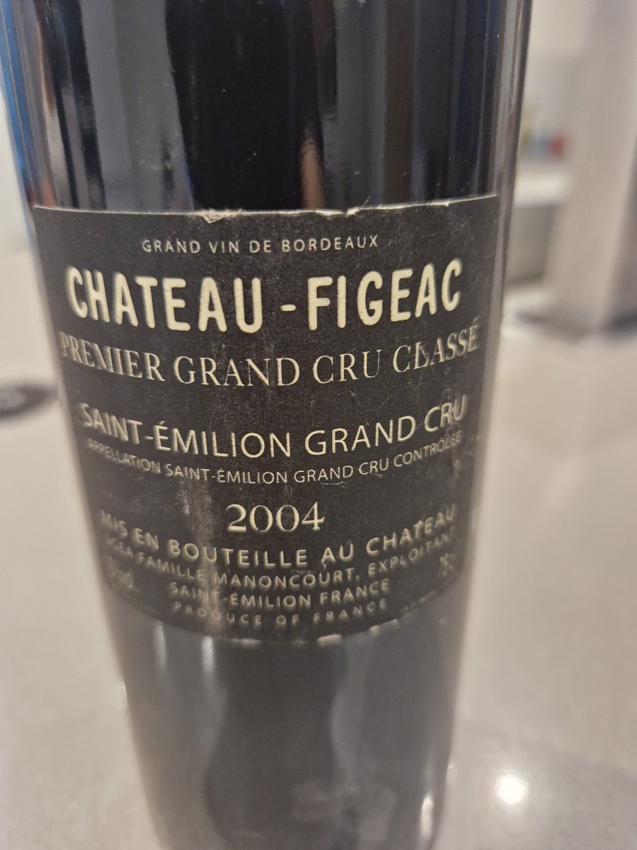 Purchased in France some 15 years ago #ChateauFigeac #StEmilion #Bordeaux @jwalkermobile Open or keep?