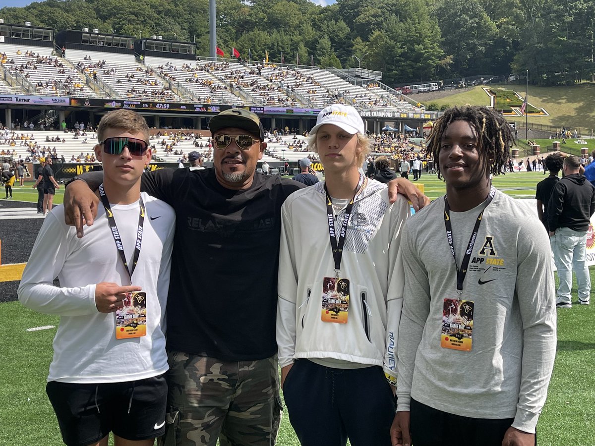 Thank you <a href="/AppState_FB/">App State Football</a> &amp; <a href="/Coach_JWatts/">Justin Watts</a> for inviting me to the game this past weekend . Had a great visit… good luck the rest of this season!