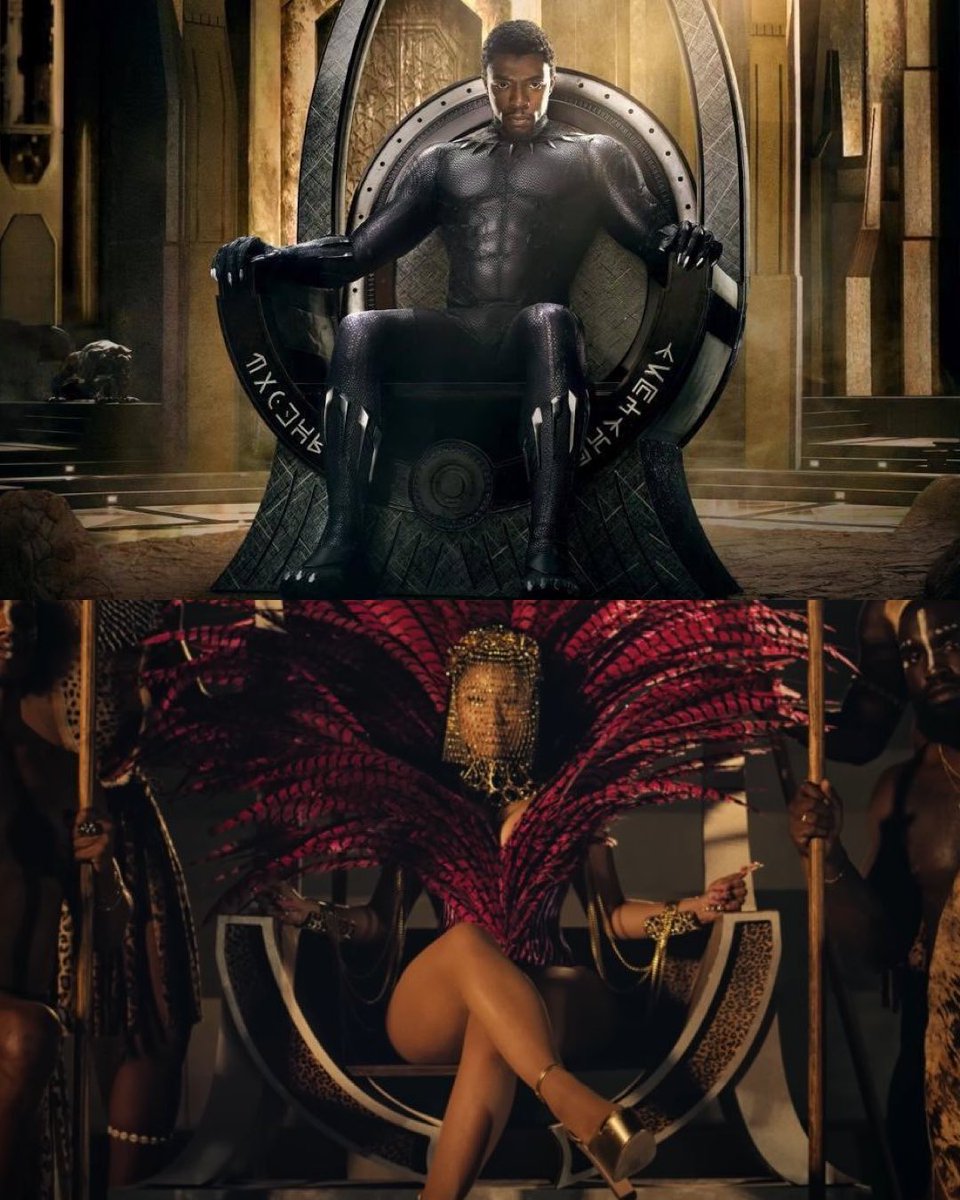 RT @rapalert100: .@NickiMinaj pays homage to Chadwick Boseman using the Wakanda throne. https://t.co/uleoOd3OyT