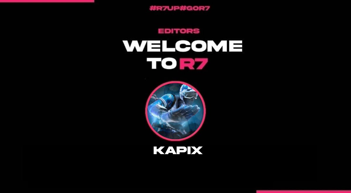 R7_Team_'s tweet photo. New editor💞🖤
Welcome to R7 @KapiXVFX 🔥#R7up https://t.co/WmXQDE9j2K