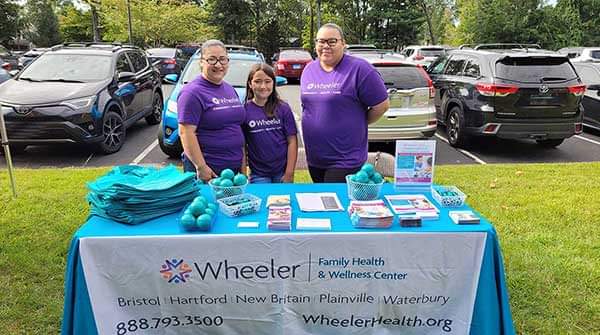 WheelerHealth's tweet photo. Our Health &amp; Wellness Center team took part in Healthy Kids Day on Saturday &amp; shared information about our services in #BristolCT, #PlainvilleCT, &amp; surrounding communities. The event was presented by the Wheeler Regional Family YMCA &amp; West Hartford YMCA, part of @YMCA_Hartford. https://t.co/WtivZDi2pn