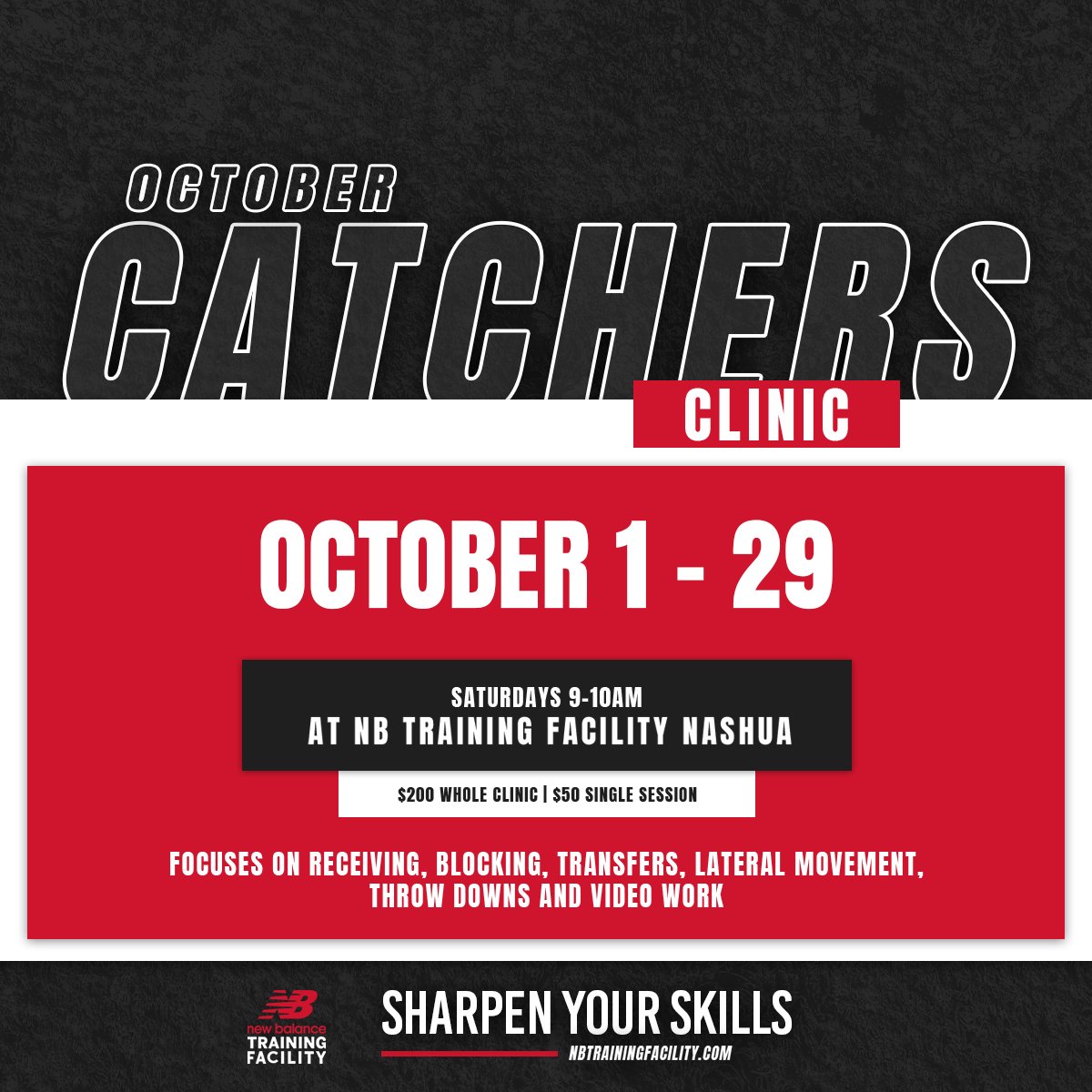 🚨Catchers Clinic🚨

Do not miss out!!!