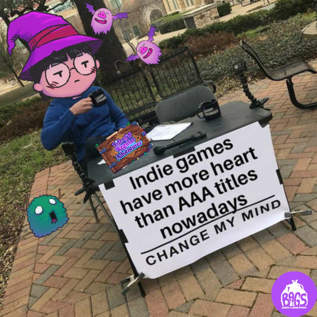 BarelyAGS's tweet image. Let's be clear with one thing fam...

U agree, right?... RIGHT?! 
#indiegame #indiedev #gamedev #Indieheart #IndieGameDev