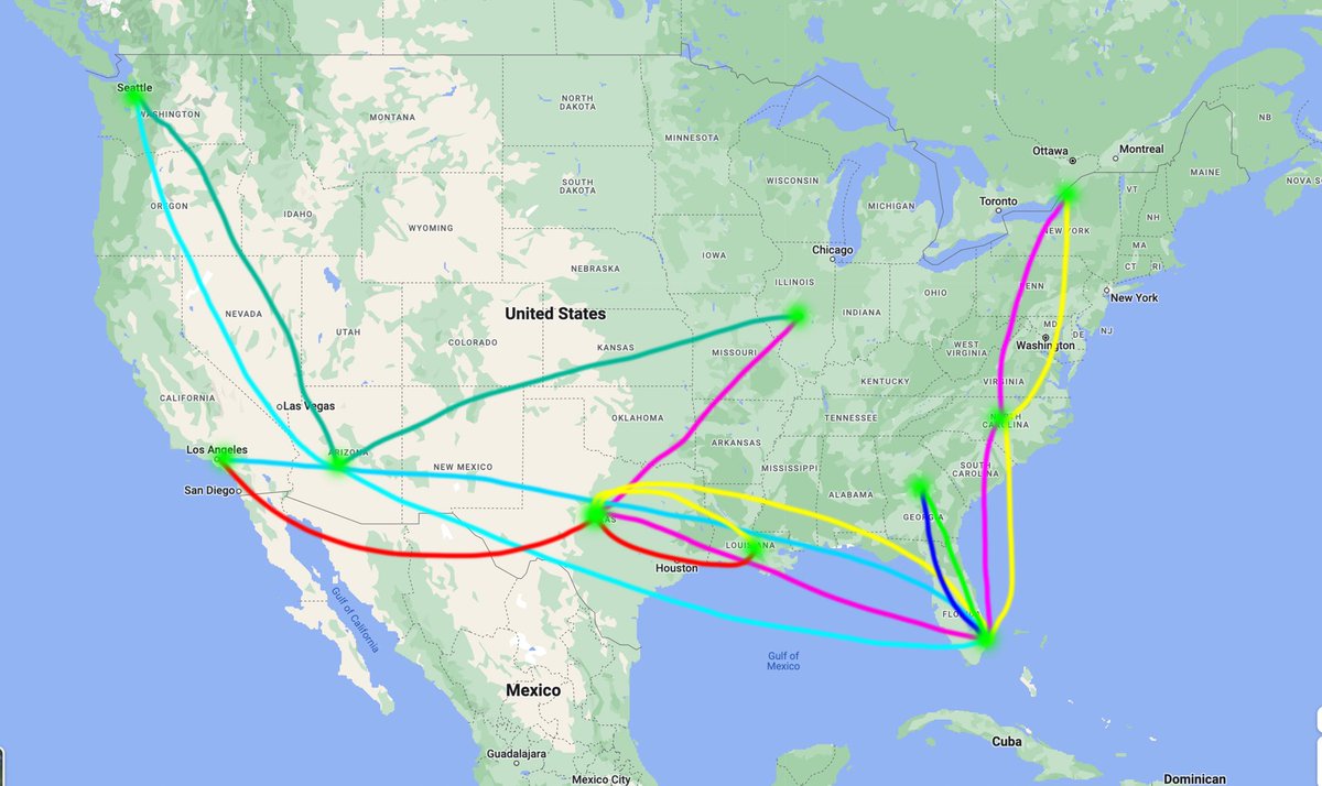 robertsyslojr's tweet image. Where the month of September has taken me, 22 planes and 8 more to catch. #contentaccelerator