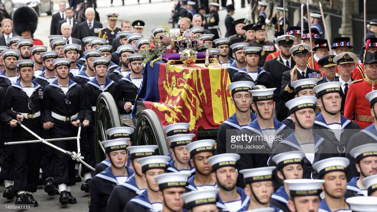 ChrisJack_Getty's tweet photo. An emotional send-off for an incredible woman - Scenes from the state funeral of HM Queen Elizabeth II https://t.co/HJZcnMR7uf