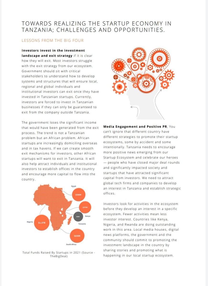 Afruturist's tweet photo. @VenturesSahara reports, "Towards Realising The Startup Economy in Tanzania; Challenges and Opportunities" is available on our website. Let's meet this Friday from 1800Hrs to reflect on key lessons from the report. #PotentialUnleashed2022 @SparkSahara 2022 https://t.co/y0xJjEPLci