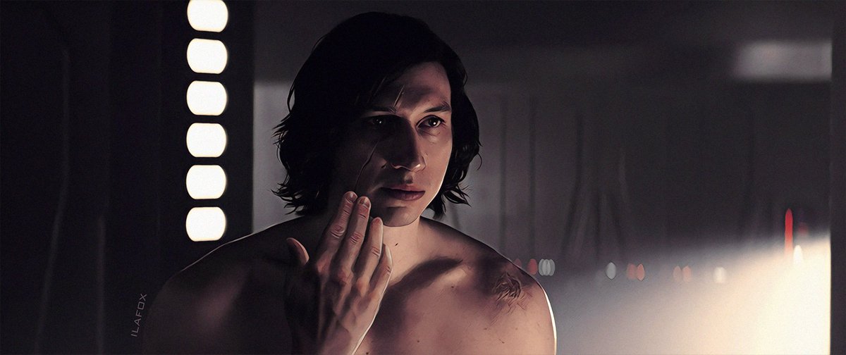 reylouca's tweet photo. "Bracing his arms on the sink counter, Kylo leaned forward to the mirror. He ran his fingertips over the deep scar on his face. His marks were constant reminders that the Scavenger of Jakku had defeated him.
The shame."

#TheThirdForce #Fanfic #KyloRen #BenSolo #Rey https://t.co/OKnttk12HD