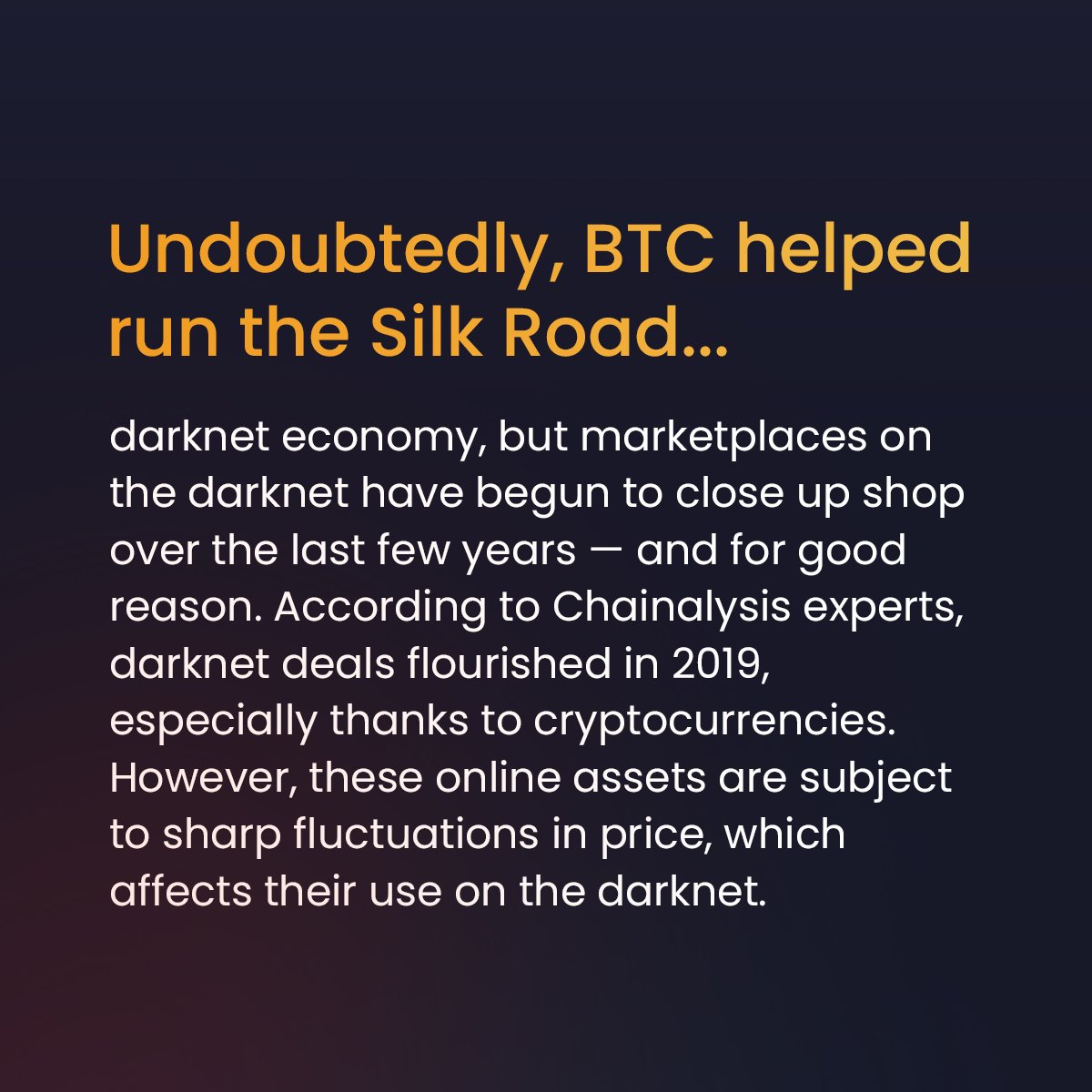 MyBLKXOfficial's tweet photo. Crypto Did You Know?!

"How is crypto involved in the dark web?"

Tag someone you know who'd like this. https://t.co/JtUIqj79vt