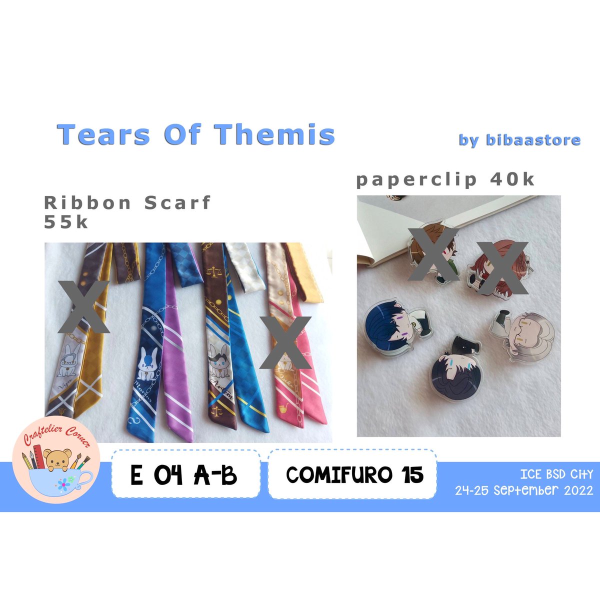 CraftelierCo's tweet photo. halo craftelier corner ikutan comifuro 15 lho, mari dicek katalognya, jangan lupa mampir ke booth kita ya

Katalog part3 https://t.co/nZmnzjQgjT