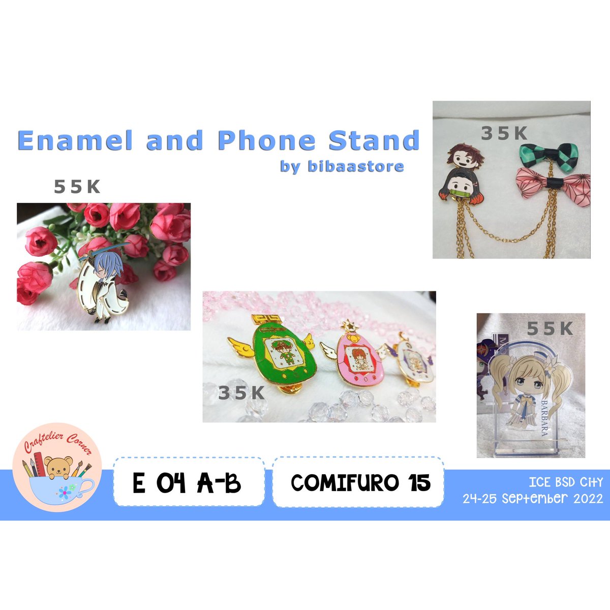 CraftelierCo's tweet photo. halo craftelier corner ikutan comifuro 15 lho, mari dicek katalognya, jangan lupa mampir ke booth kita ya

Katalog part3 https://t.co/nZmnzjQgjT