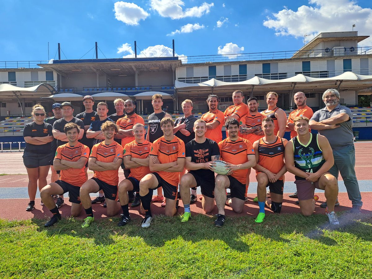 filo_rugby_2019's tweet photo. #FiloXIII / Las fotos del pasado sábado en el que Filo Rugby Club, junto con el @aytogetafe, tuvo el placer de acoger el partido disputado por @espanarugbyleague y @nlrugbyleague en el #ElBercial, en que finalmente se impuso la selección holandesa.
#AúpaFilo #FiloFamilia https://t.co/4tOrMozFTA