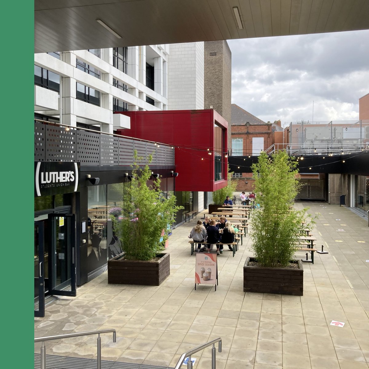 Hey all, come and join us outside Luther's this week for a pint! We'll be premiering our NEW BEER from under the big red cube outside NUSU Tuesday-Friday from 3pm onwards. See you there!
